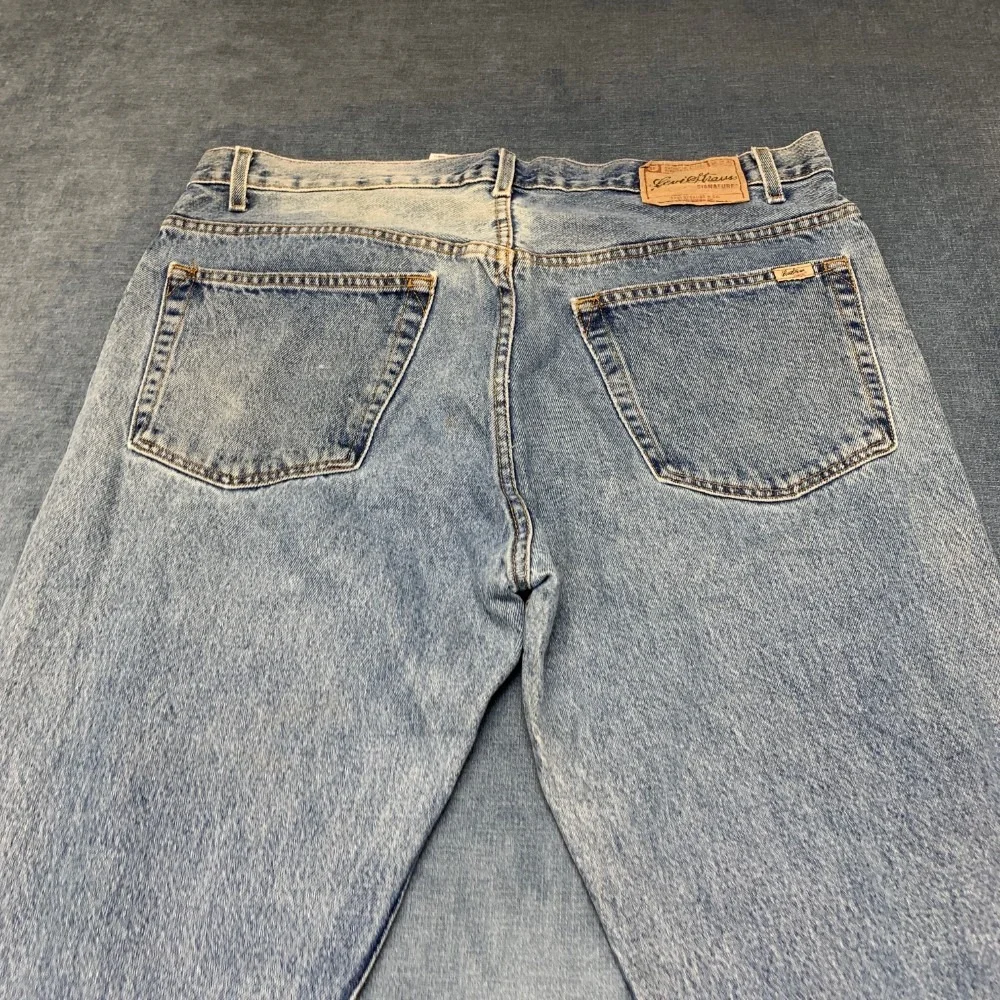 Vintage Levi Strauss Signature Jeans Mens 38x32 Blue Denim Cotton Regular Fit